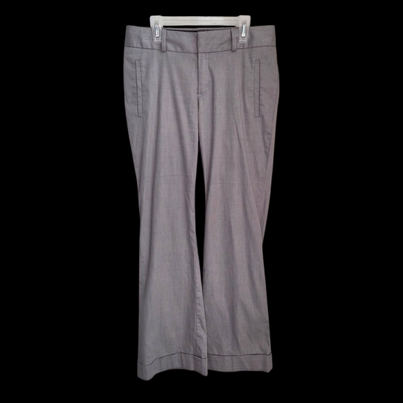 ⭐️Banana Republic 718 Martin Fit Gray Trousers Classic Straight-Leg Size 4 - Picture 1 of 6